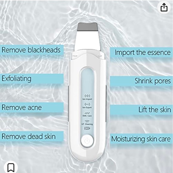 Skin Scrubber Skin Spatula,Blackhead Remover Cleaner with 4 Modes Deep Cleansing - Picture 4 of 5